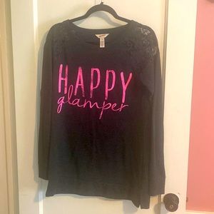 Happy Camper light weight sweatshirt. Size M